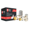 Набор термостатический для радиатора угловой ROYAL THERMO 3/4" Click