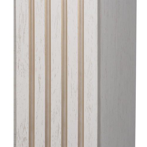 Каминокомплект: Очаг Electrolux EFP/P-3620LS, портал Siena 42/40/36, сл. кость с зол. патиной