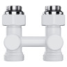 Узел нижнего подключения Royal Thermo Design прямой 1/2"х3/4" EK (белый)