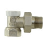 Клапан CTM запорный для радиатора угловой 1/2" ТЕРМО (10), арт. CARAVL12