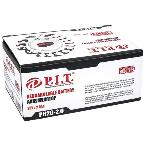 Аккумулятор P.I.T. OnePower PH20-2.0 (20В, 2Ач, Li-ion)