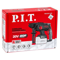 Перфоратор P.I.T. PBH20H-22B SOLO аккумул.бесщеточный (20В,1,8Дж,3-х реж,бур 22мм, sds-plus,коробка)