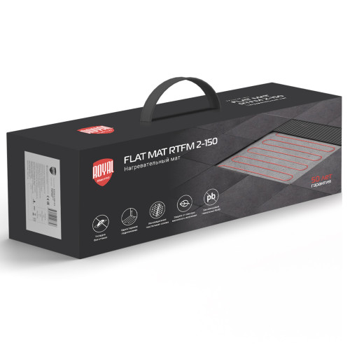 Мат нагревательный Royal Thermo Flat Mat RTFM 2-150-10 с терморегулятором RTS-16