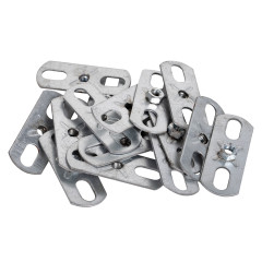 Пластина опорная SHUFT с гайкой М8 30х80х3,0 (упак.100шт)